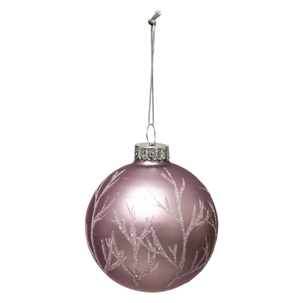 Boule de Noël Verre 70 mm Arbre 3 Assortiments bleu, FEERIC LIGHTS & CHRISTMAS