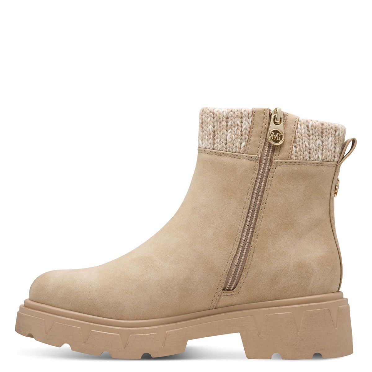 Bottine talon bloc beige, MARCO TOZZI