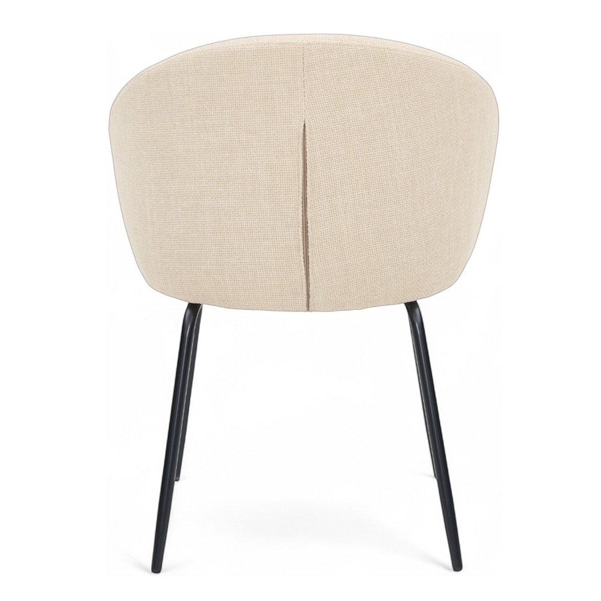 Chaise repas tissu écru ecru, ZAGO