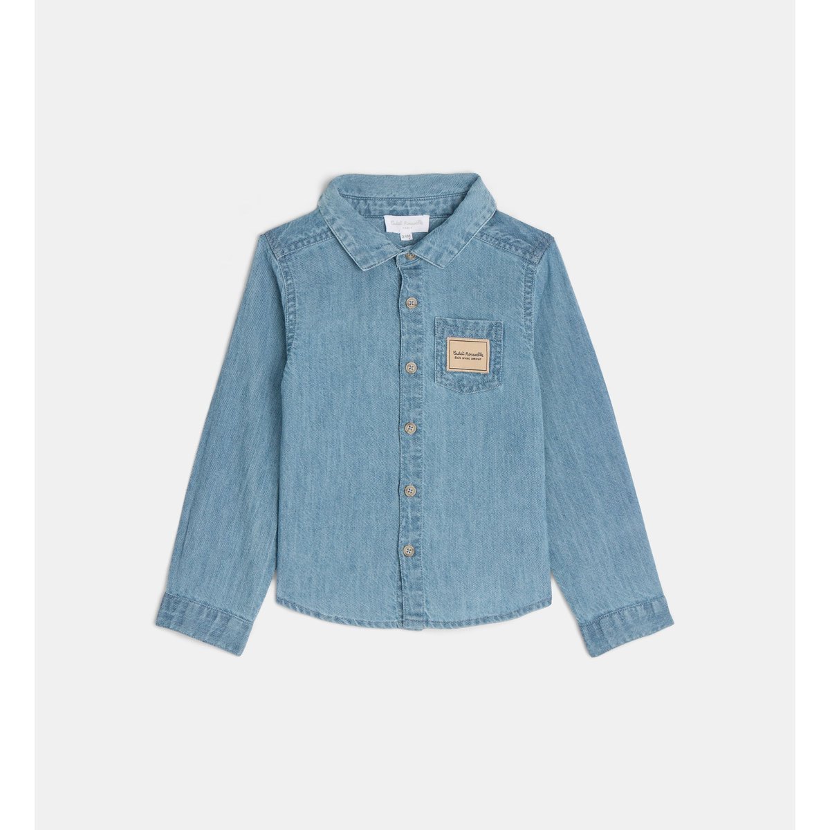Chemise tatias coton denim bleu moyen, CADET ROUSSELLE