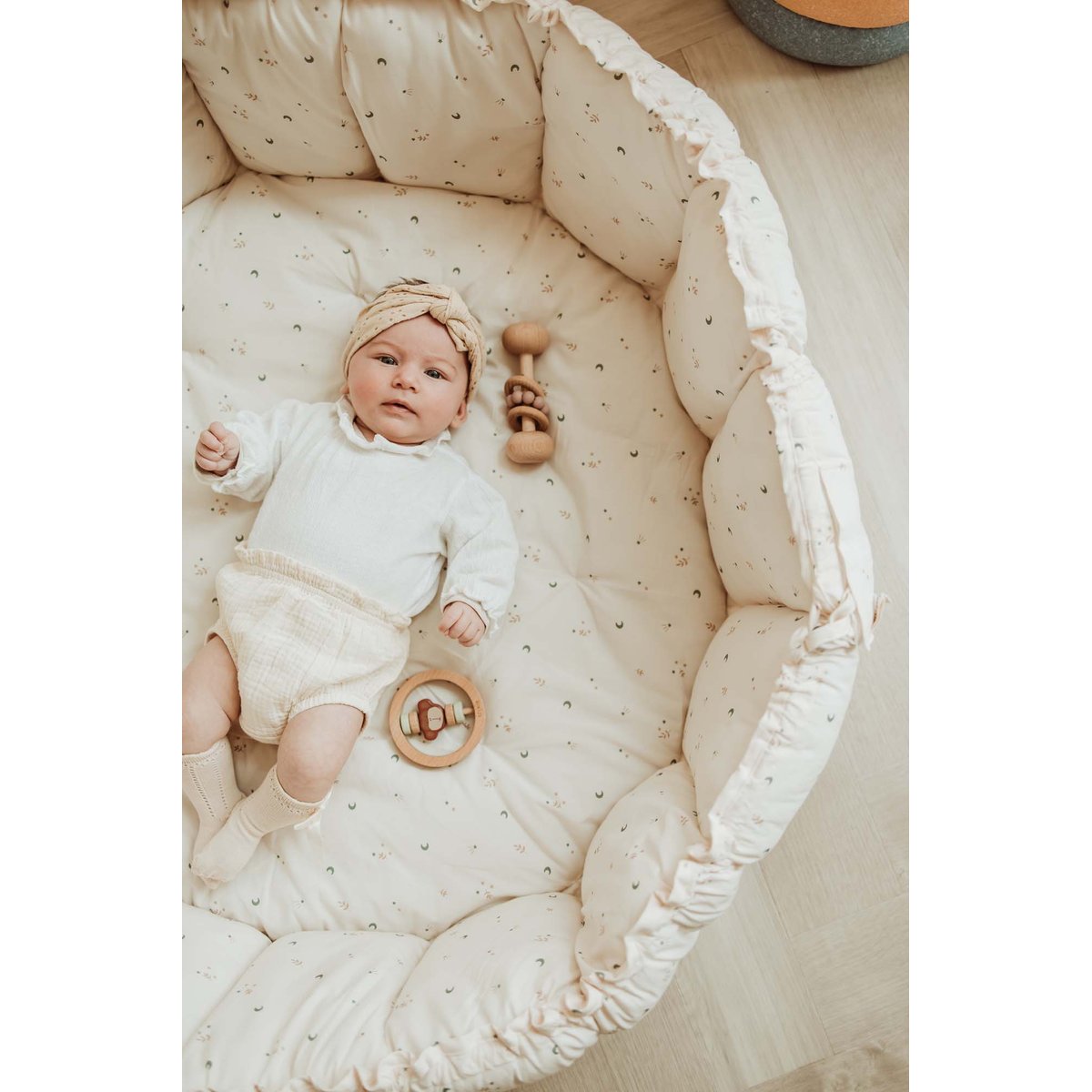 play&go - tapis d´éveil & cocon organic - moon ecru, PLAY ET GO