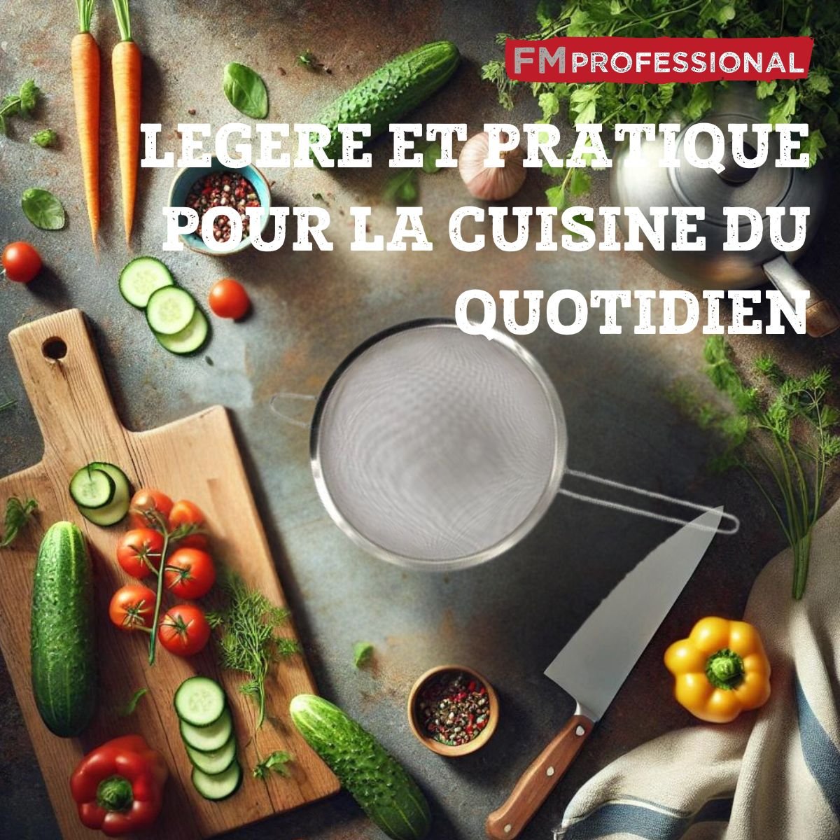 Ensemble de 2 Passoires inox 15 cm inox, FM PROFESSIONAL