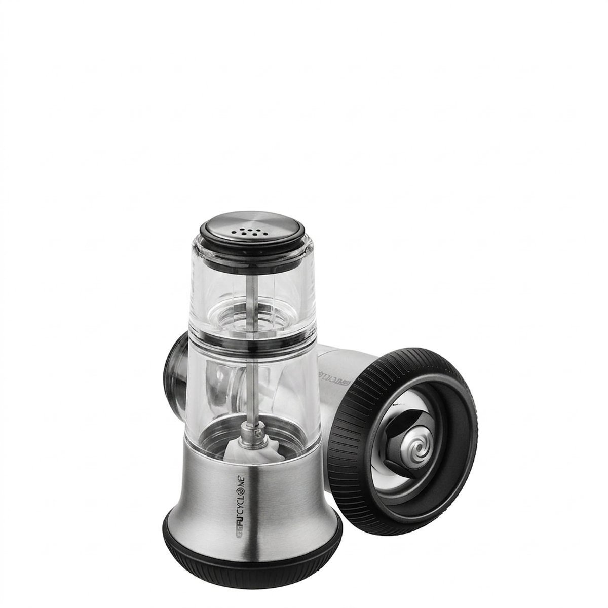 Moulin à poivre X-PLOSION avec salière, Inox argent, GEFU