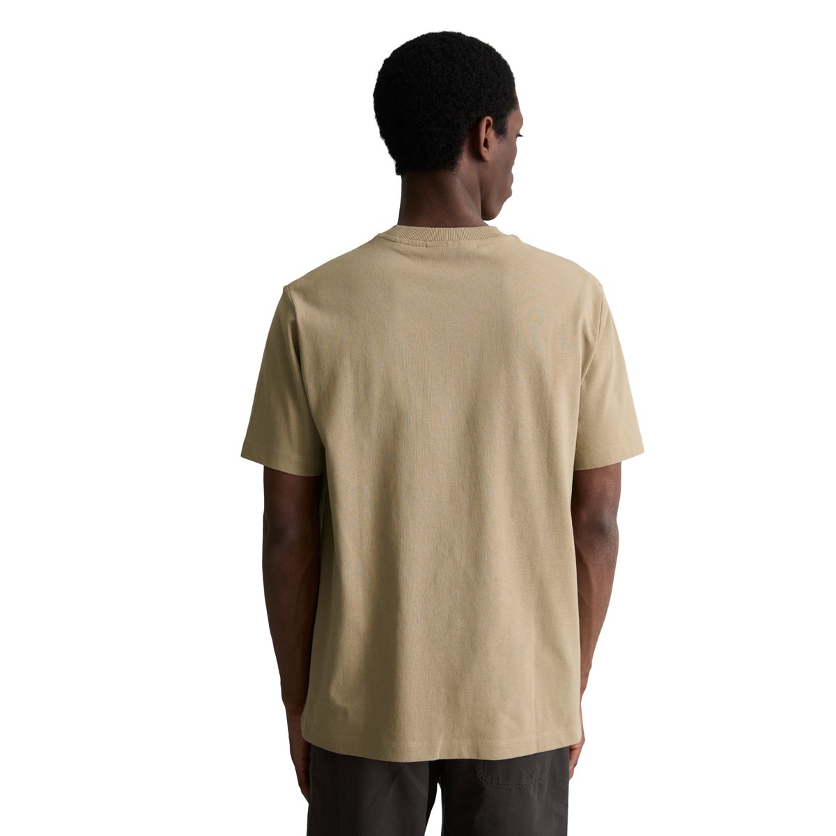 T-shirt DfC relaxed en jersey de coton bio épais marron, MARC O’POLO DENIM