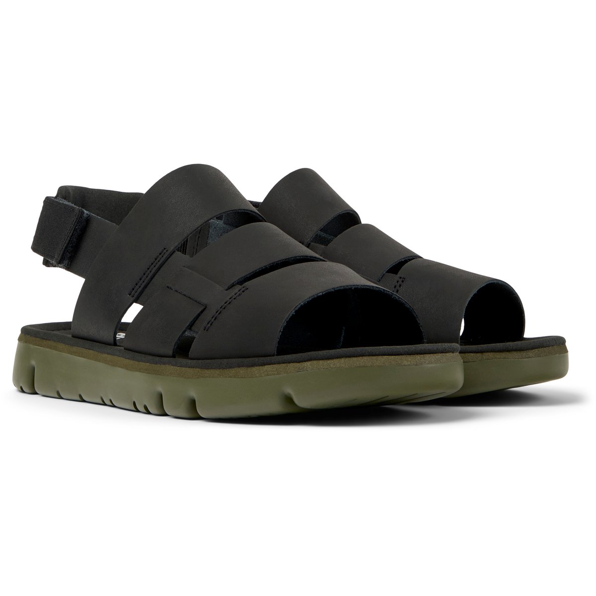 Sandales Suede Leather ORUGA noir, CAMPER