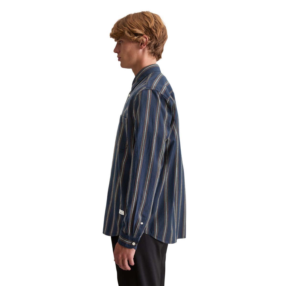 Chemise regular avec des rayures multicolores bleu foncé, MARC O’POLO DENIM