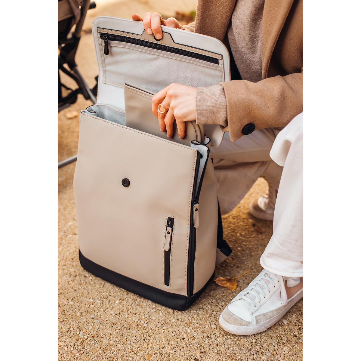 Sac à dos à langer Oslo beige, BEABA
