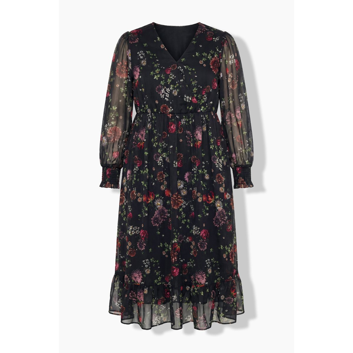 Robe maxi mousseline noir, ULLA POPKEN