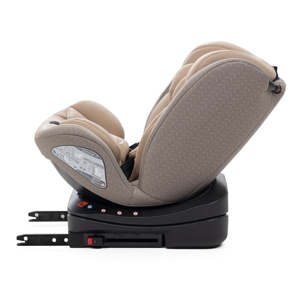 Bebelissimo - Siège auto Isofix - pivontant 360 ° - 40-150 cm - 0-36kg i- COMO beige couleur unique, BEBELISSIMO J'AIME
