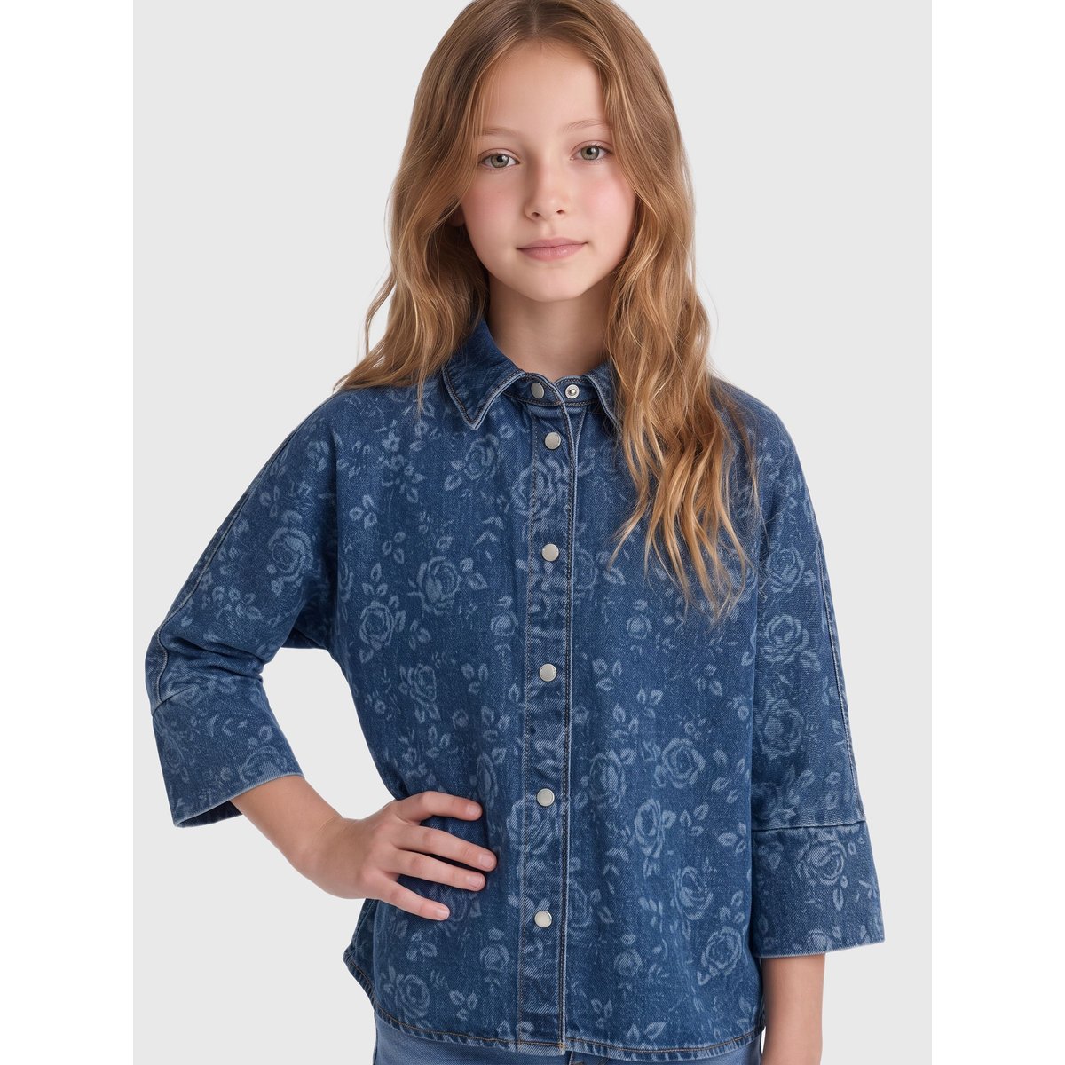 Chemise En Denim medium blue denim, KIDS ONLY