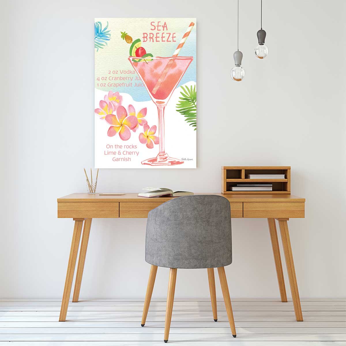 Tableau Sea breeze en aquarelle tableau alu dibond, HEXOA