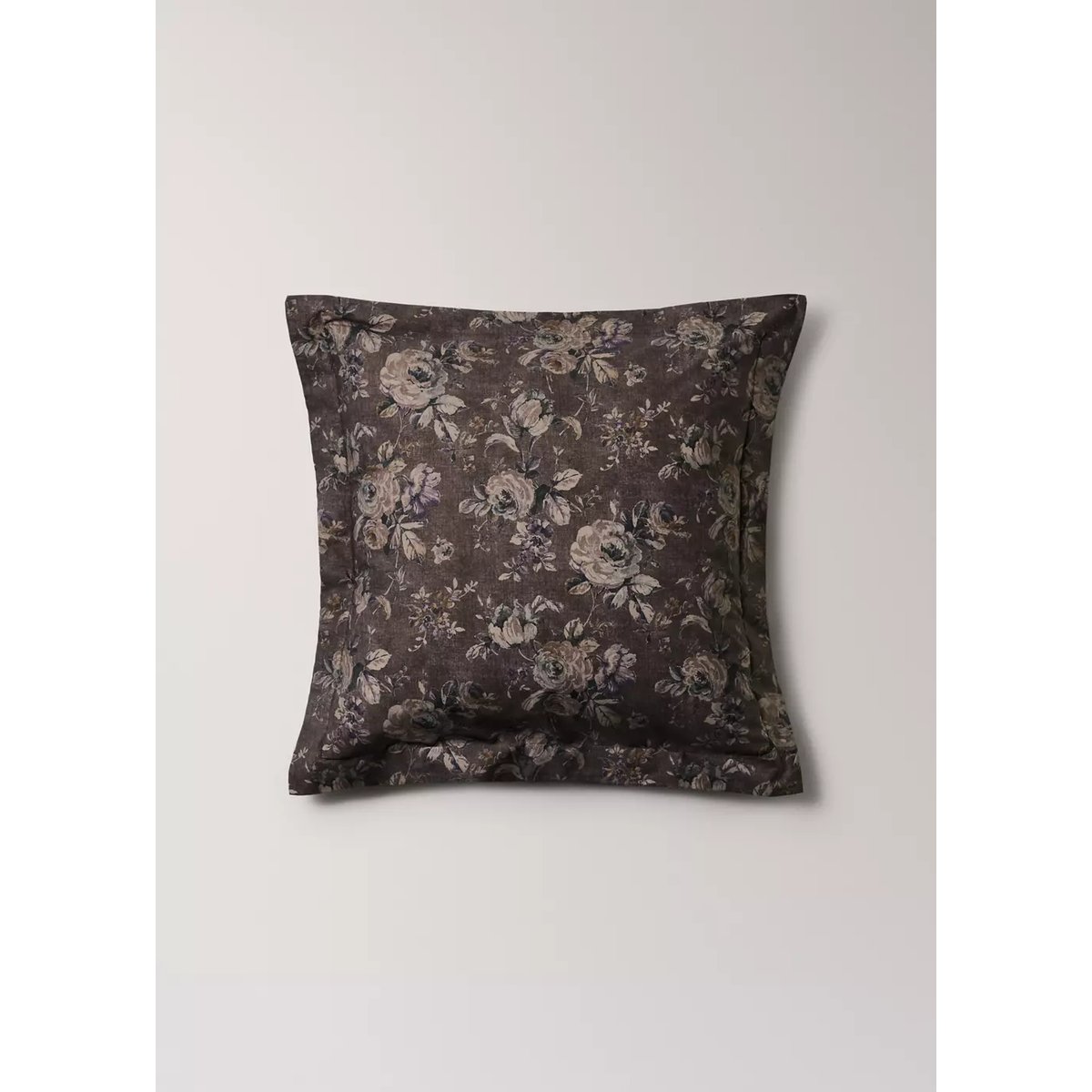 Taie d’oreiller 100 % coton 60x60 cm marron, MANGO HOME