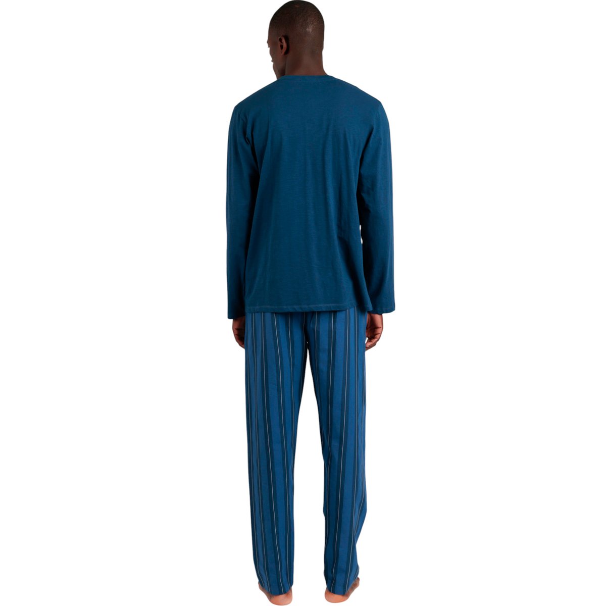 Pyjama pantalon top manches longues Flags Antonio Miro bleu, ADMAS