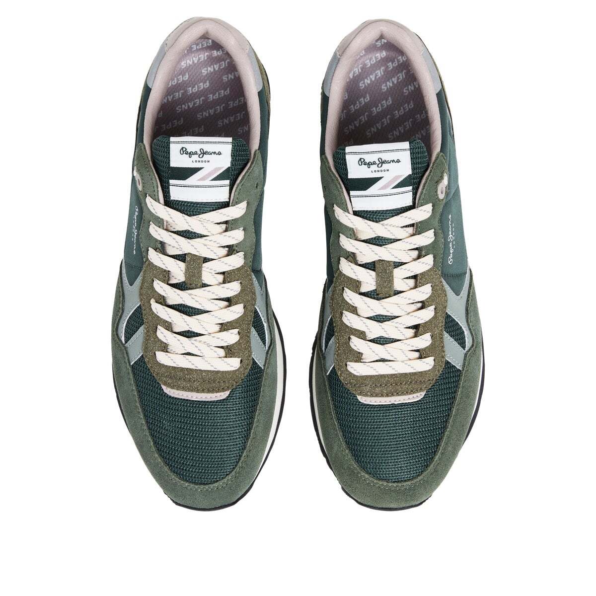 Brit - Baskets De Running Rétro vert à veine permanente, PEPE JEANS
