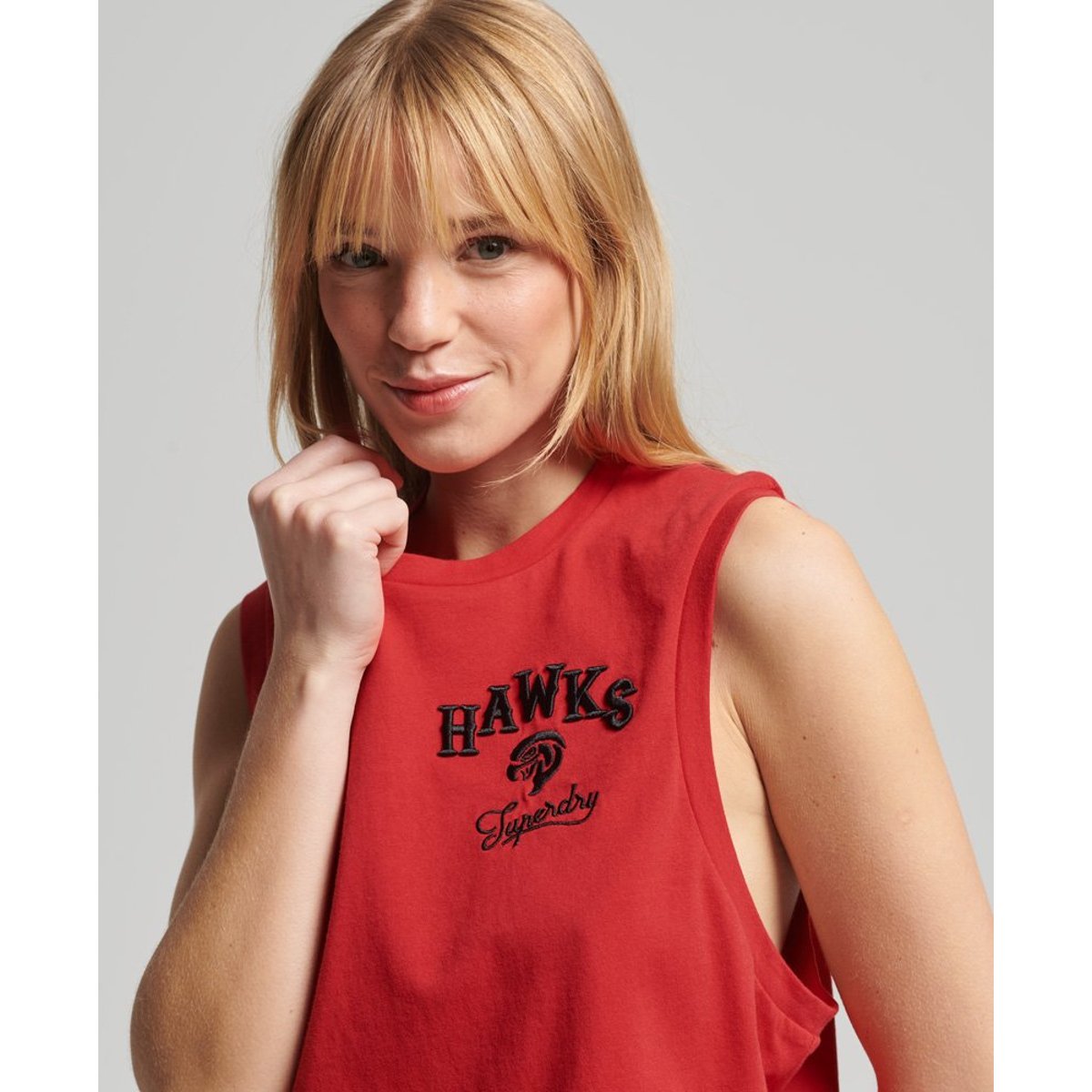 Débardeur Collegiate Vintage rouge rebelle, SUPERDRY