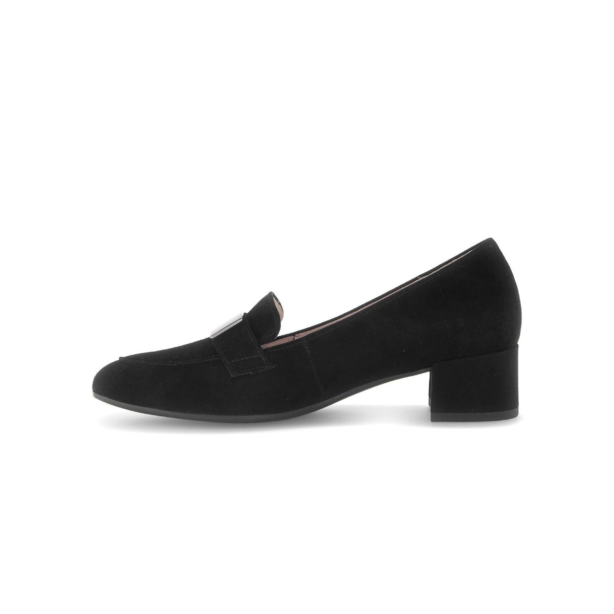 Escarpins en cuir à talon décroché noir, GABOR