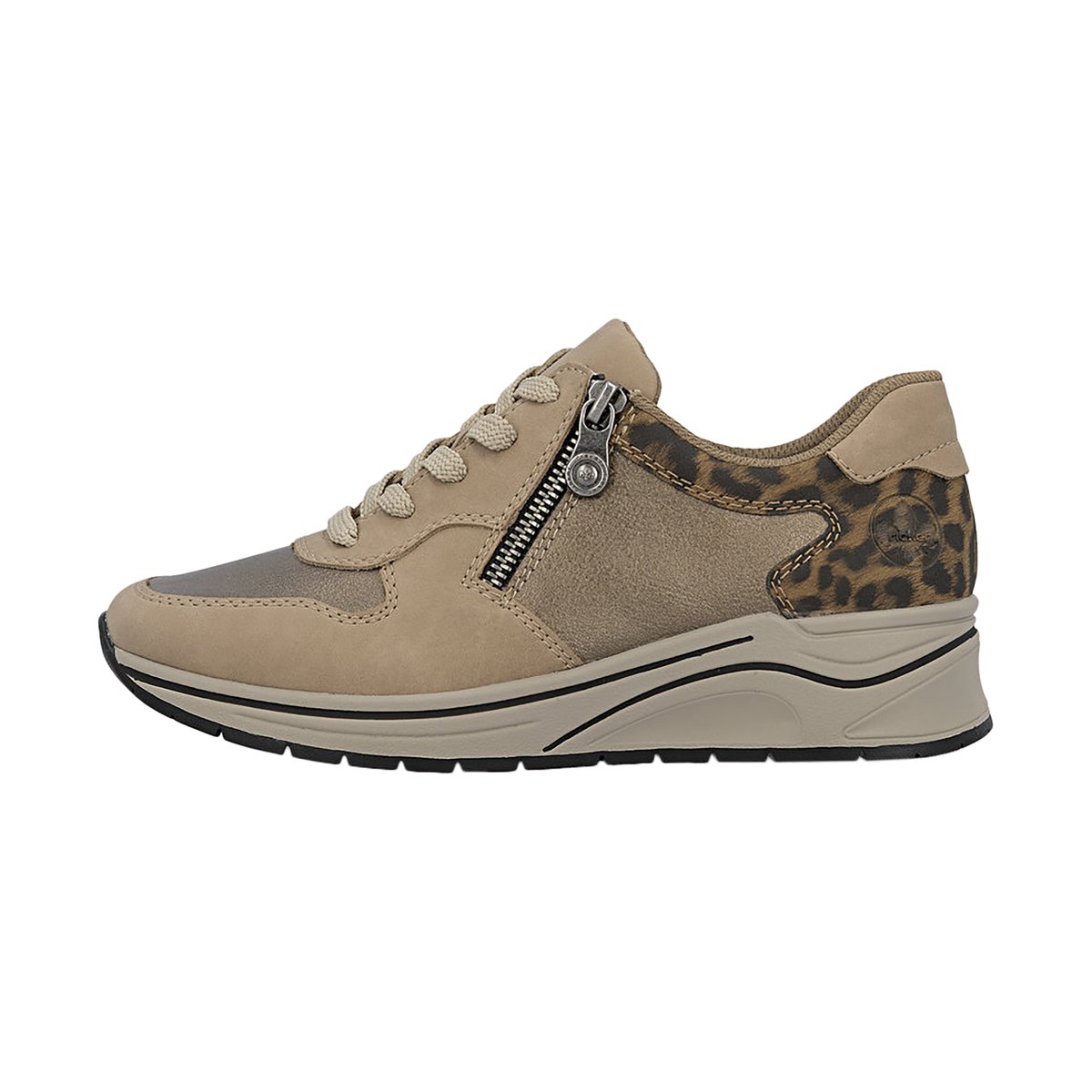 Basket Basse à Lacets Nabukino beige, RIEKER