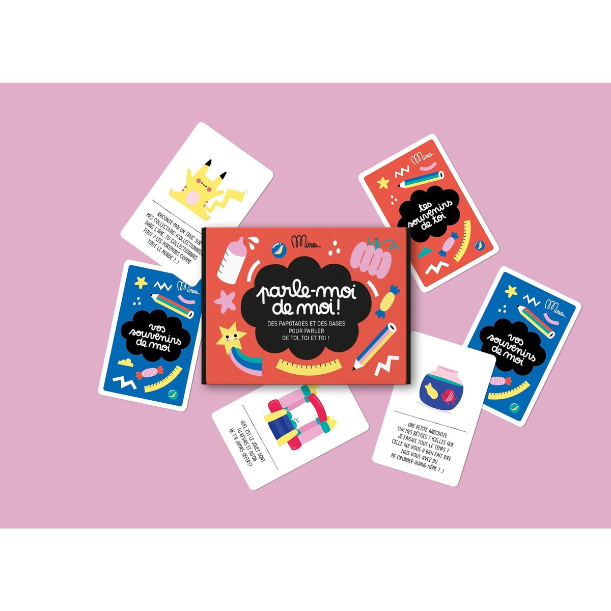 Kit de discussion - Parle-moi de moi! rouge, MINUS EDITIONS