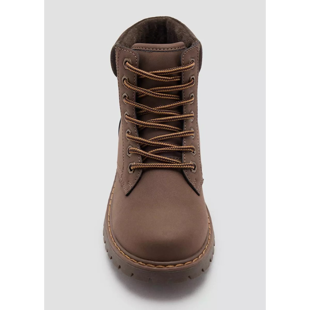 Bottes de montagne lacets chocolat, MANGO KIDS