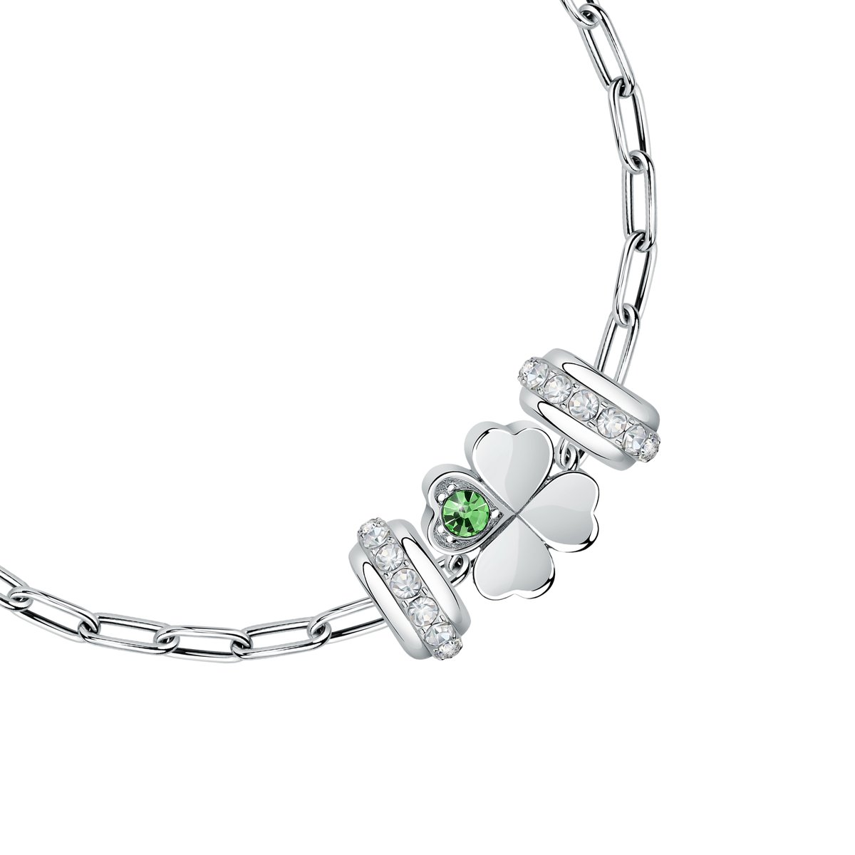 Bracelet DROPS argent, vert, MORELLATO
