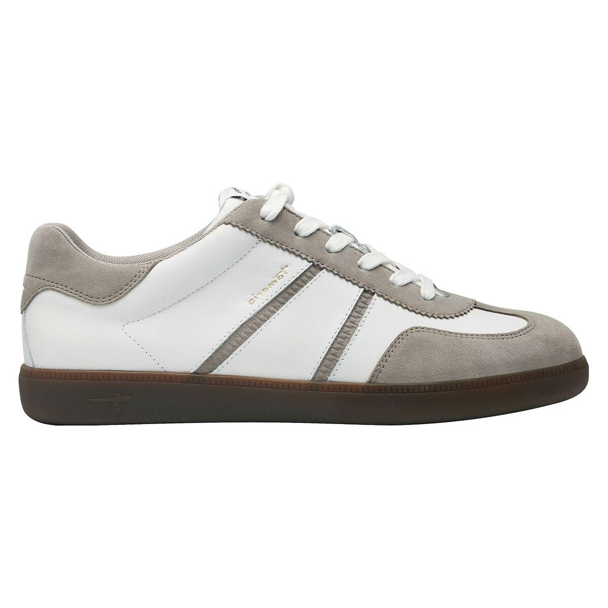 Baskets en cuir blanc, TAMARIS