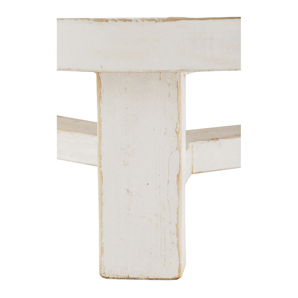 Table basse BAO orme recyclé blanc, BLANC D’IVOIRE
