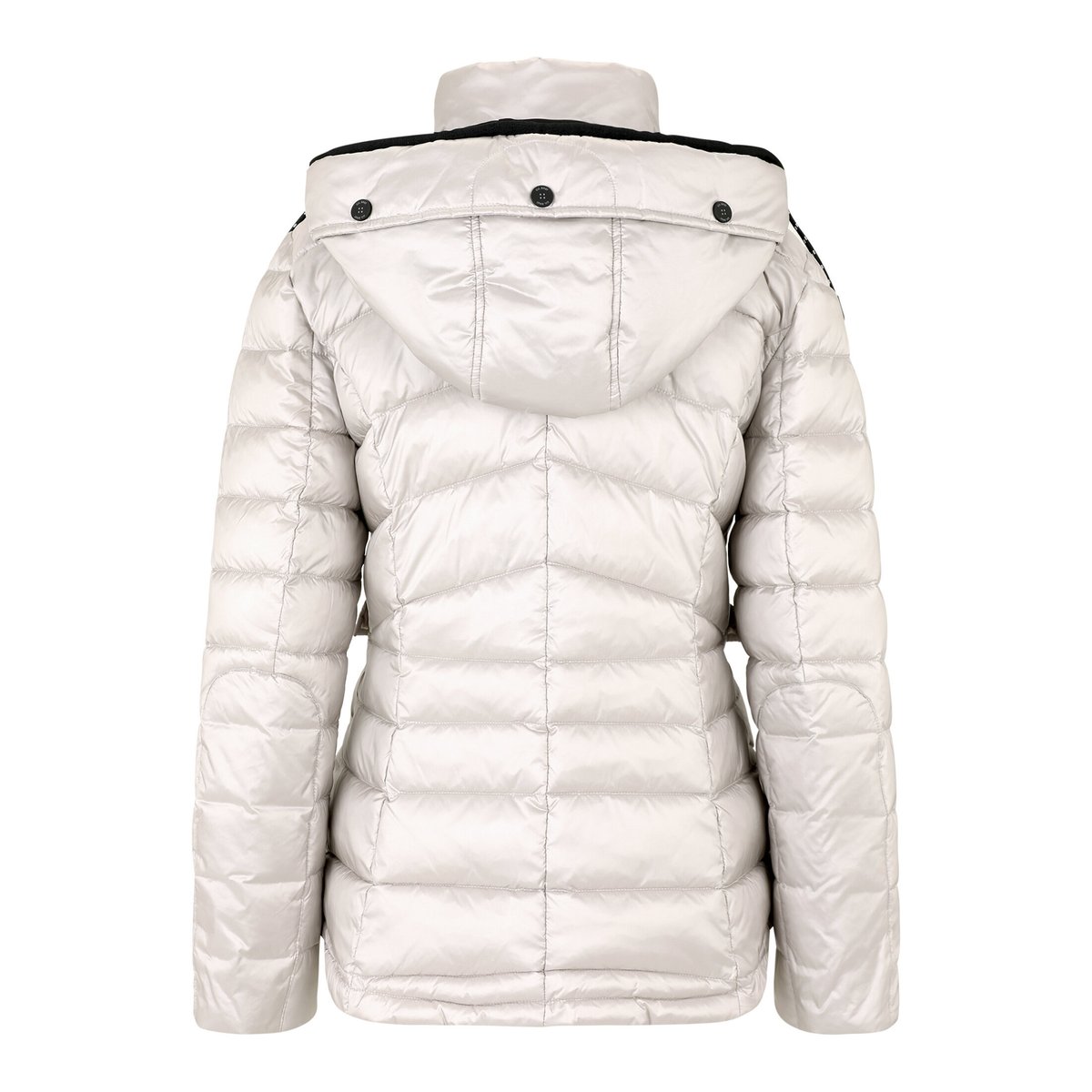 Veste matelassée à capuche amovible gris, GIL BRET