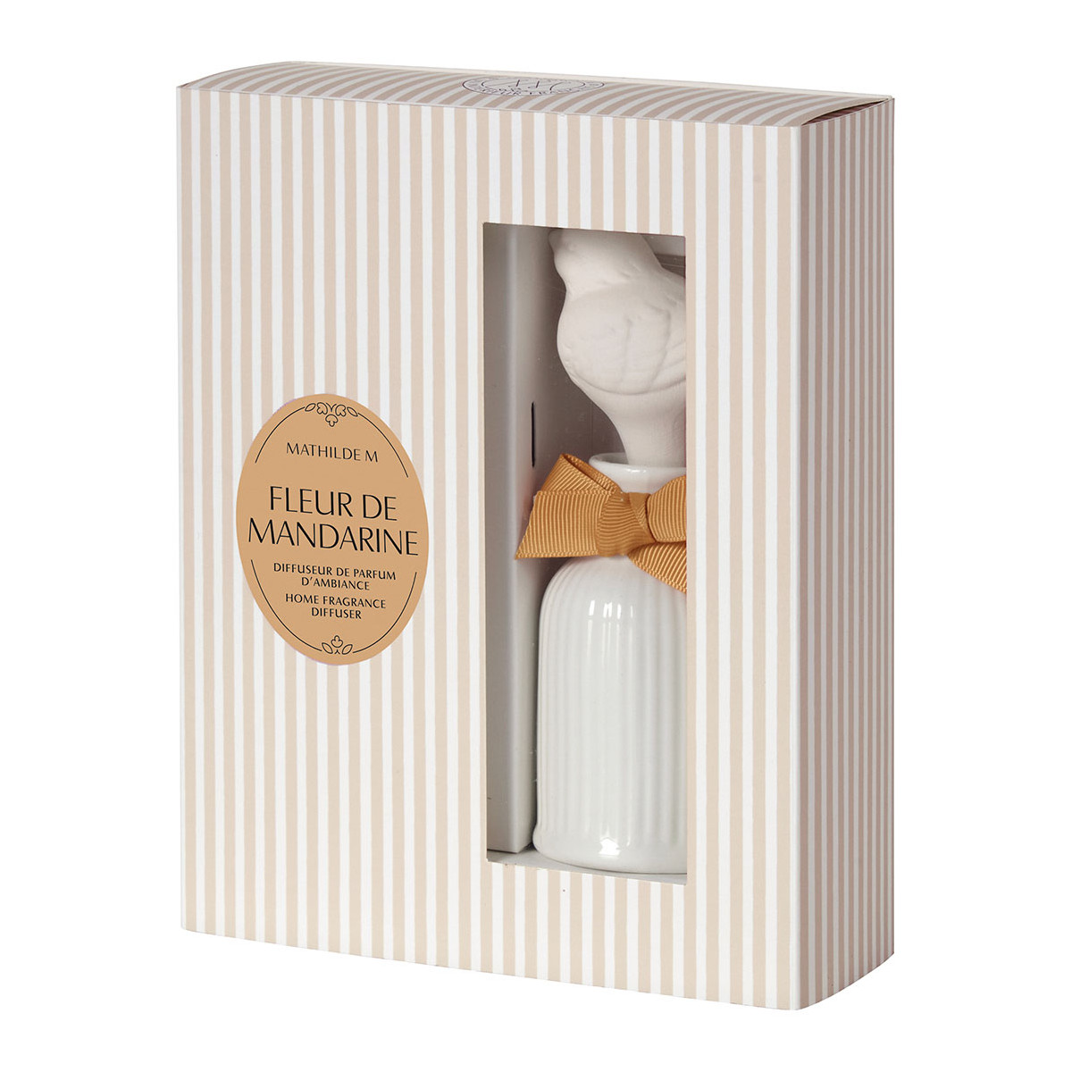 Diffuseur de parfum d'ambiance 200 ml - Fleur de Mandarine blanc, MATHILDE M