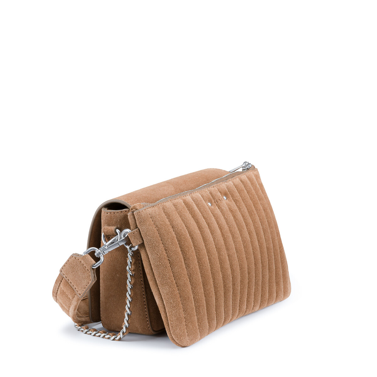 Sac à rabat cuir suédé 111 STATEN ISLAND camel, IKKS