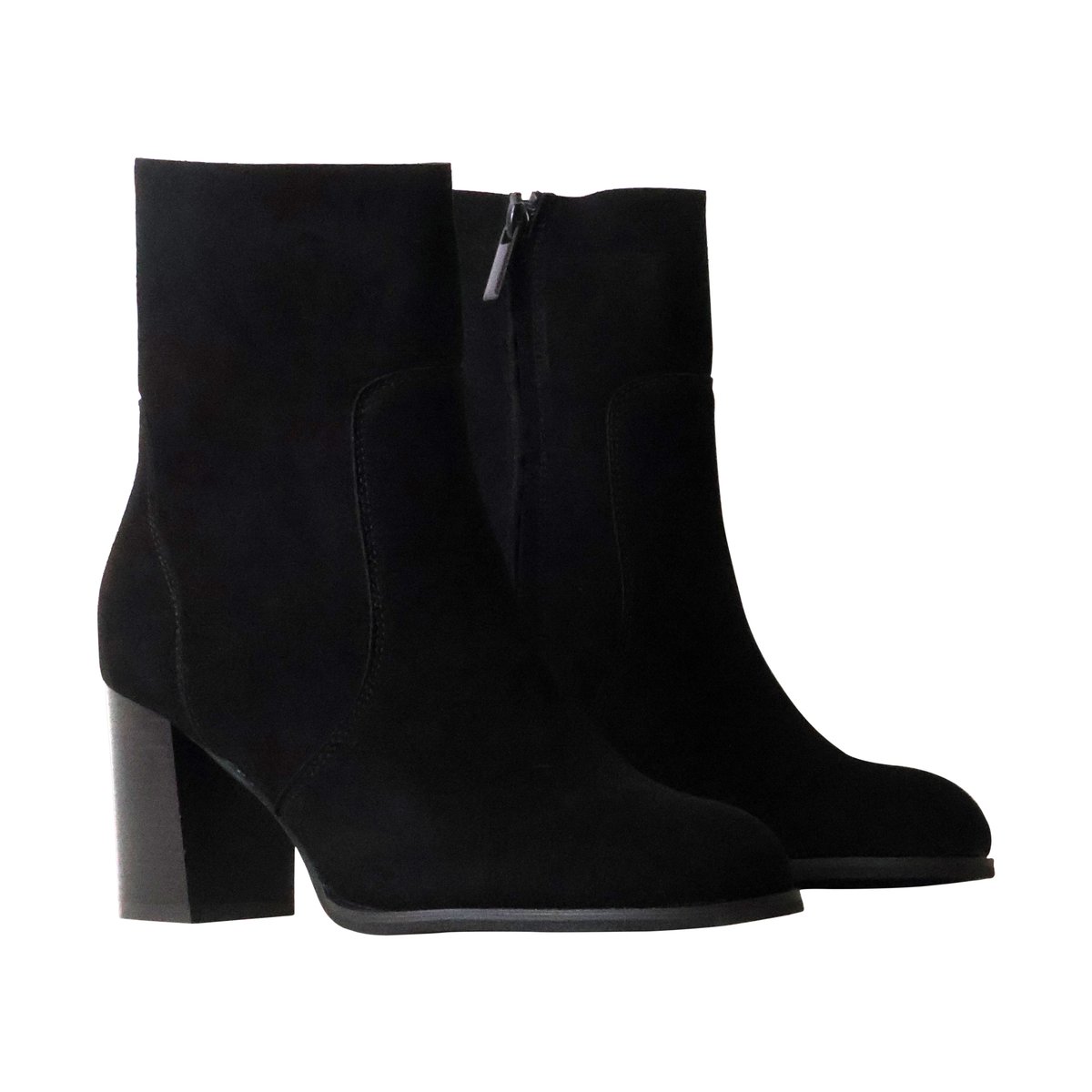 Bottines à Talon Cuir noir, ENZA NUCCI