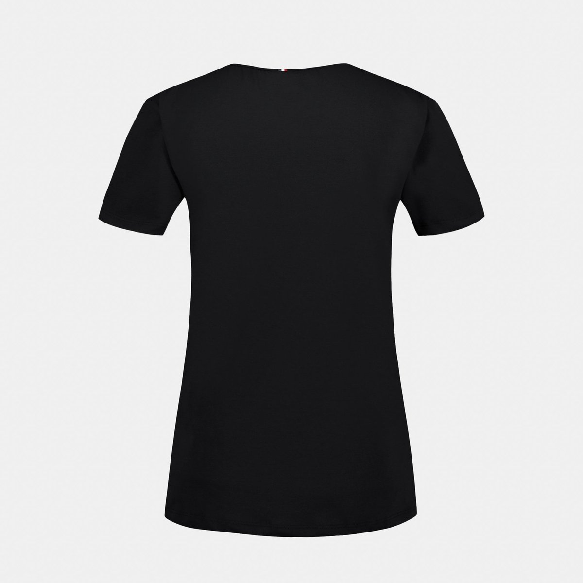 T-shirt col V Essentiel en jersey de coton Essentiels black, LE COQ SPORTIF