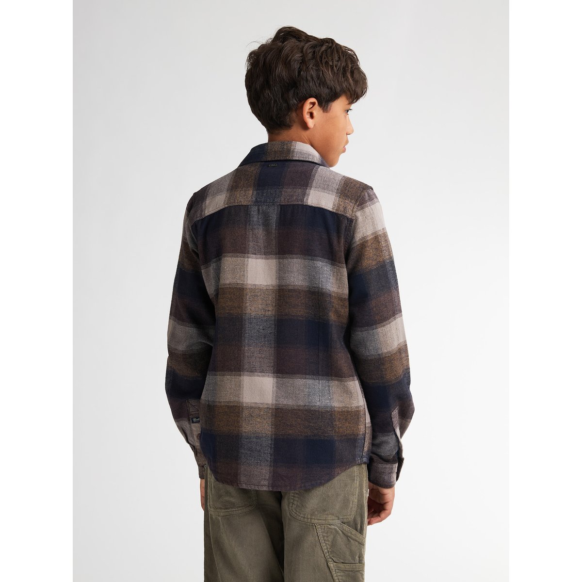 Chemise à carreaux clackamas marron mud, PETROL INDUSTRIES