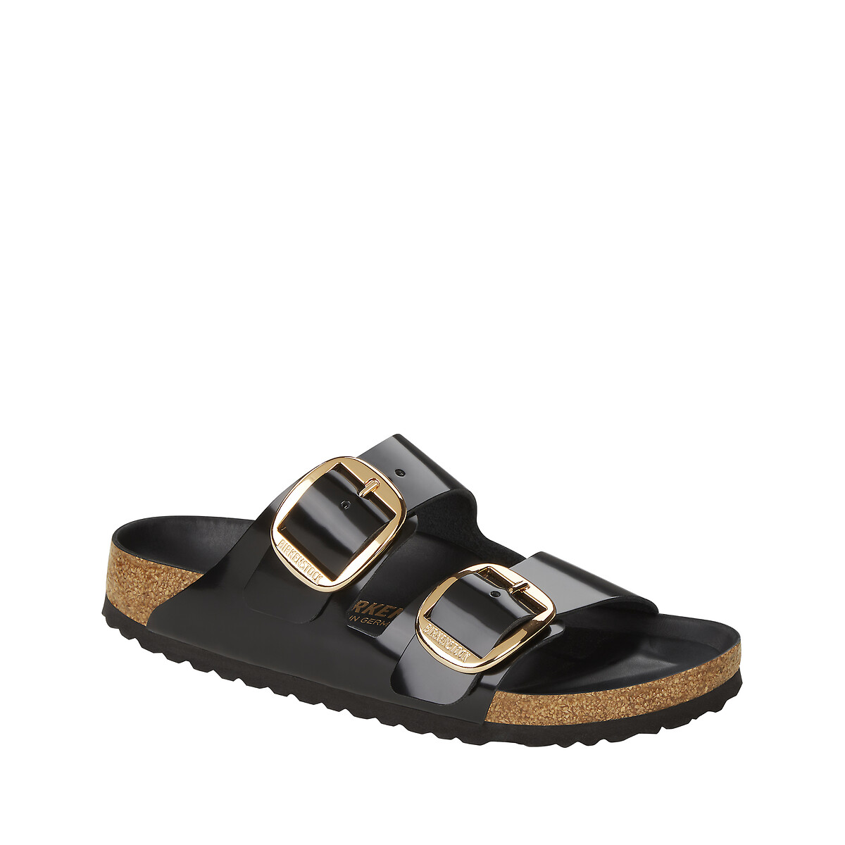 Sabot con fibbia grande ARIZONA BIG BUCKLE nero verniciato, BIRKENSTOCK