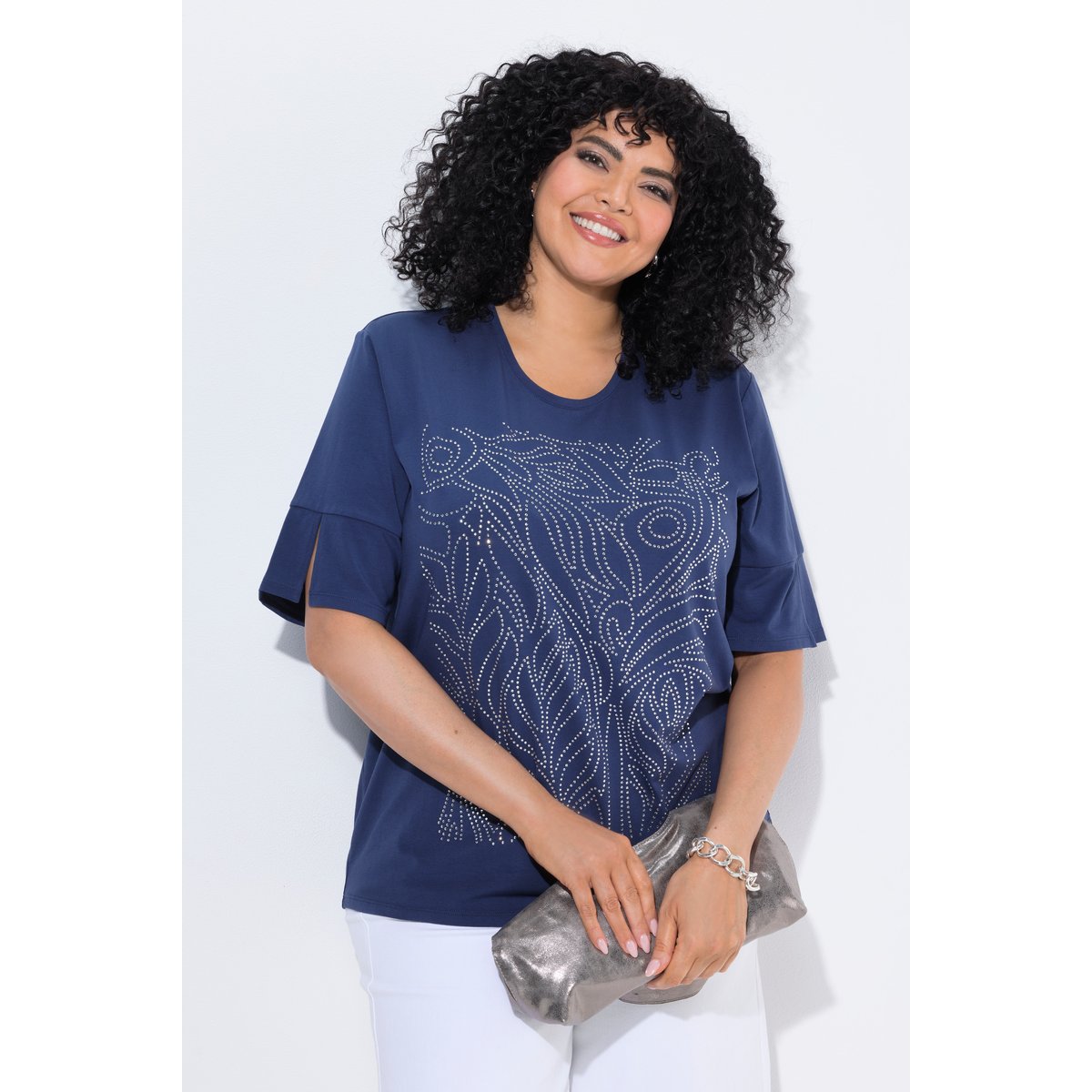 T-shirt motif scintillant univers, ULLA POPKEN