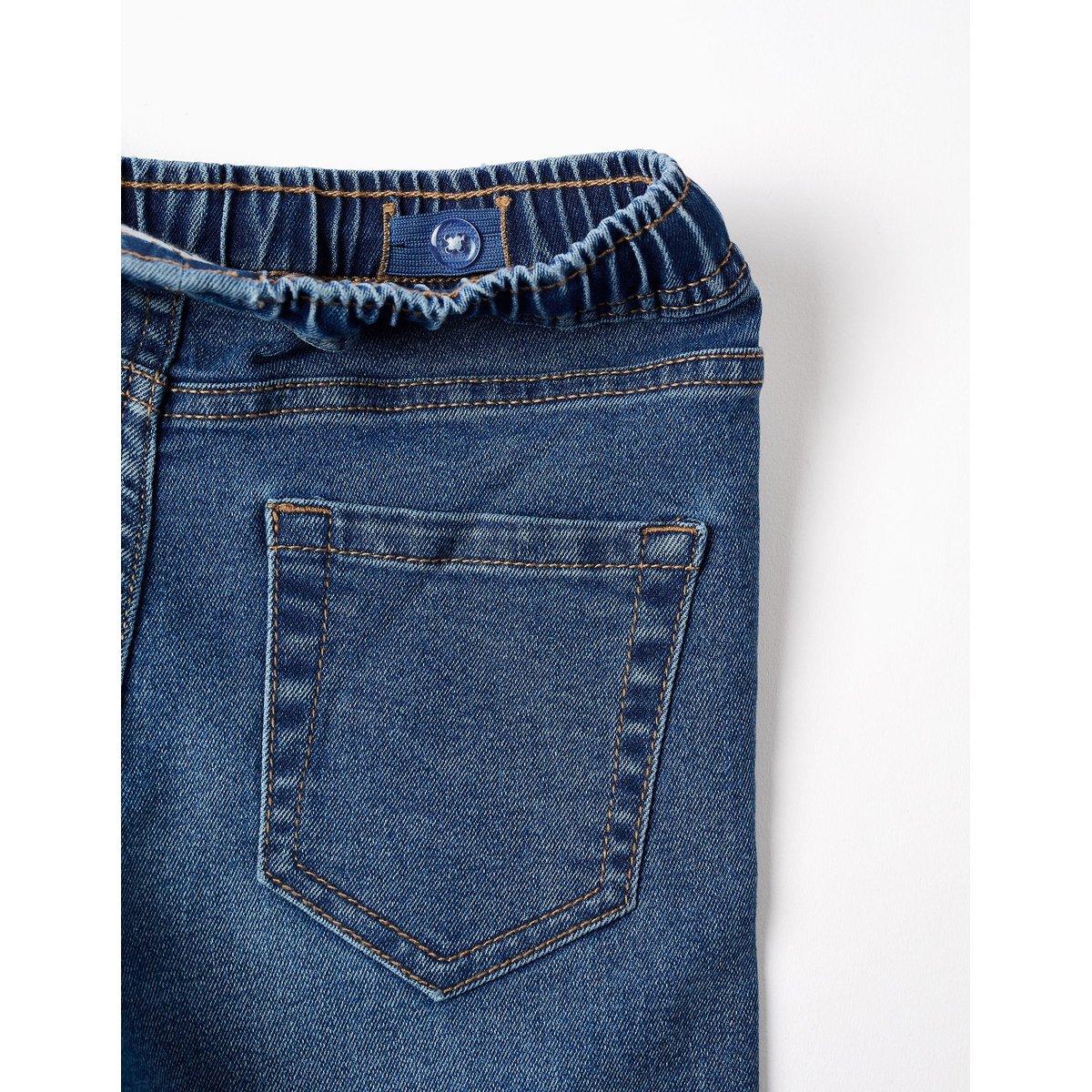 Pantalon en jean slim avec cordon de serrage bleu, ZIPPY