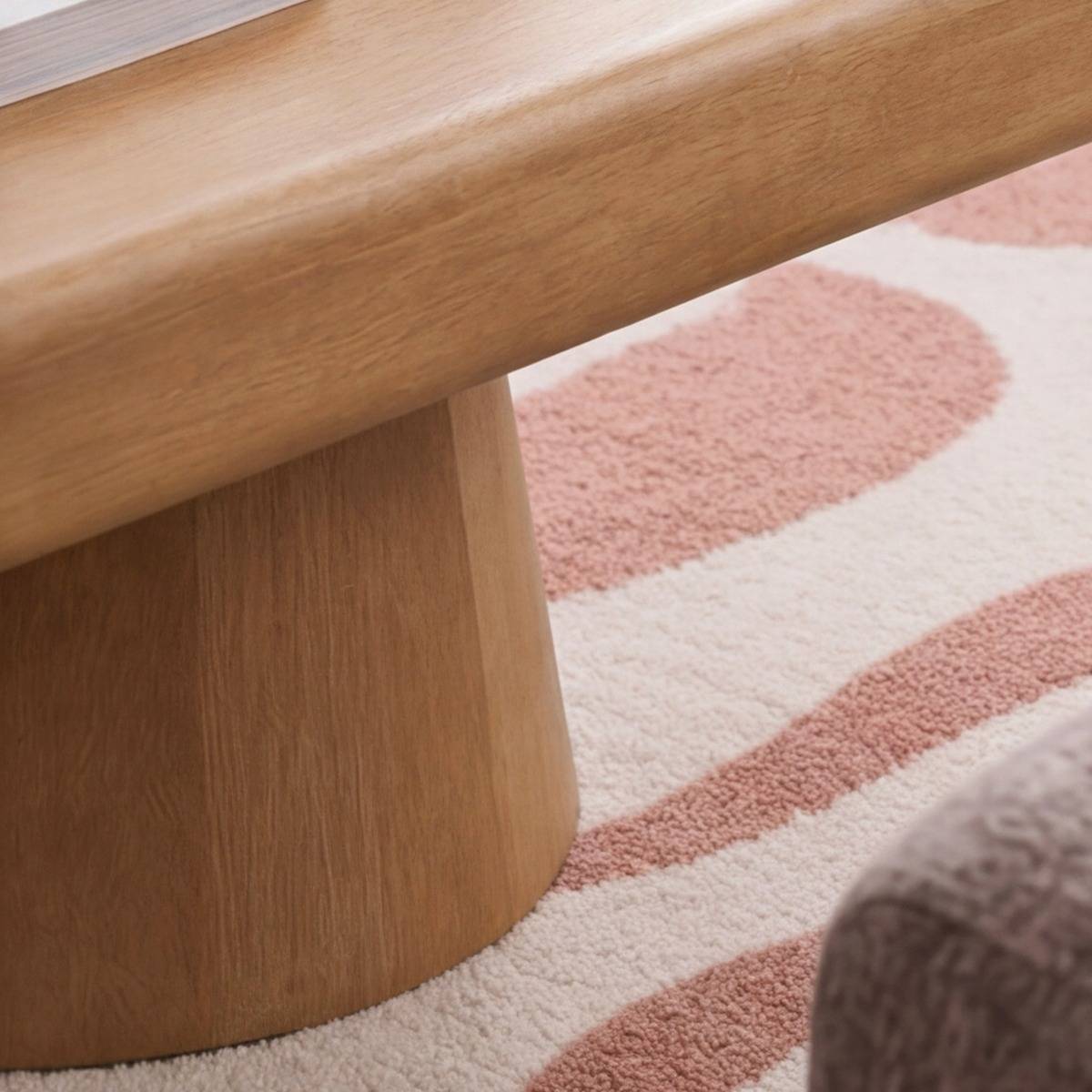 Table basse en bois de manguier LYSENE bois clair, MADE IN MEUBLES