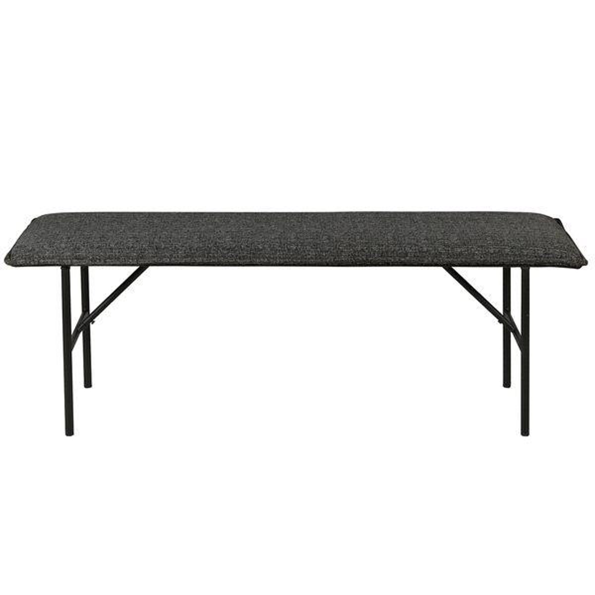 Banc velours noir gris foncé, ZAGO