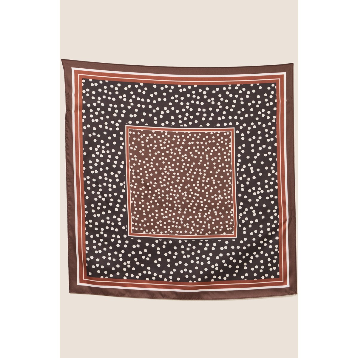 Foulard en soie marron, BREAL