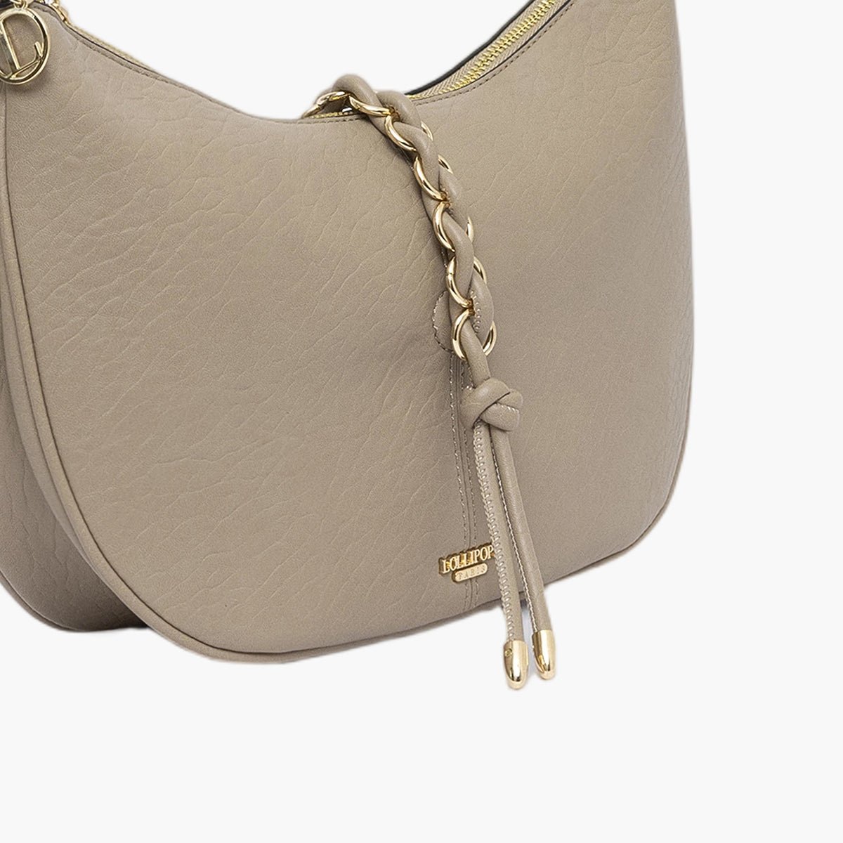 Sac hobo Traicy beige,doré, LOLLIPOPS