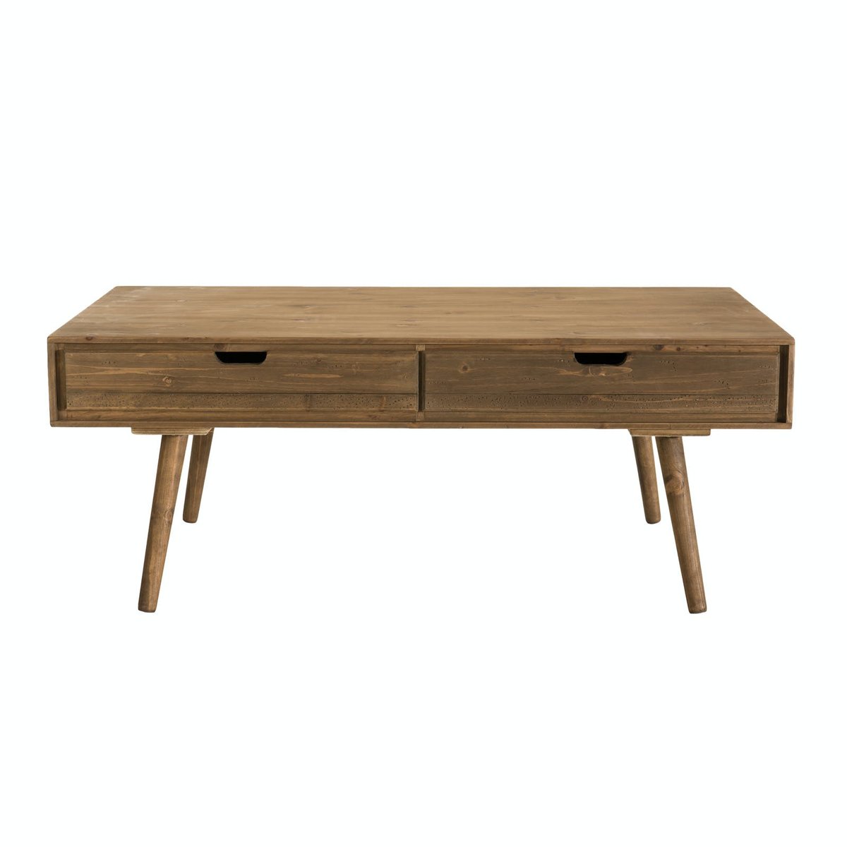 Table basse scandinave avec tiroirs en bois LIMA bois naturel, PIER IMPORT