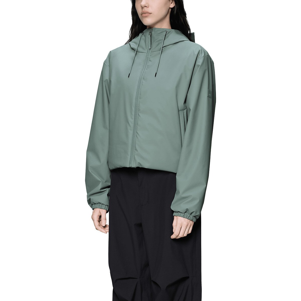 Doudoune imperméable, LOHJA SHORT vert sauge, RAINS