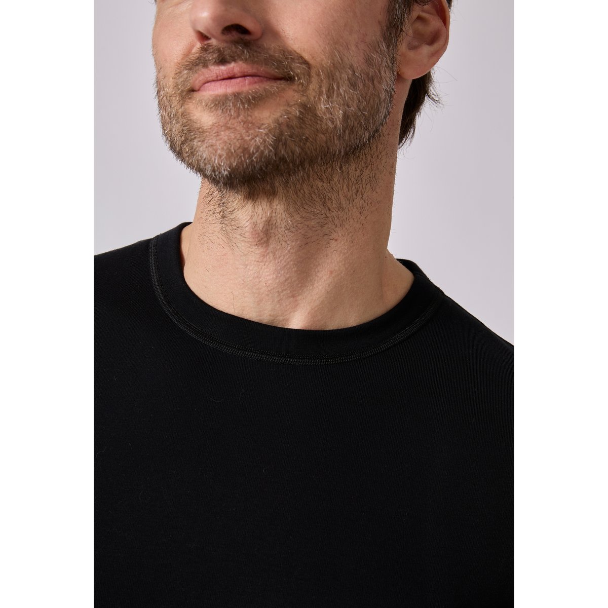 T-shirt manches courtes Thermolactyl Sensitive noir, DAMART