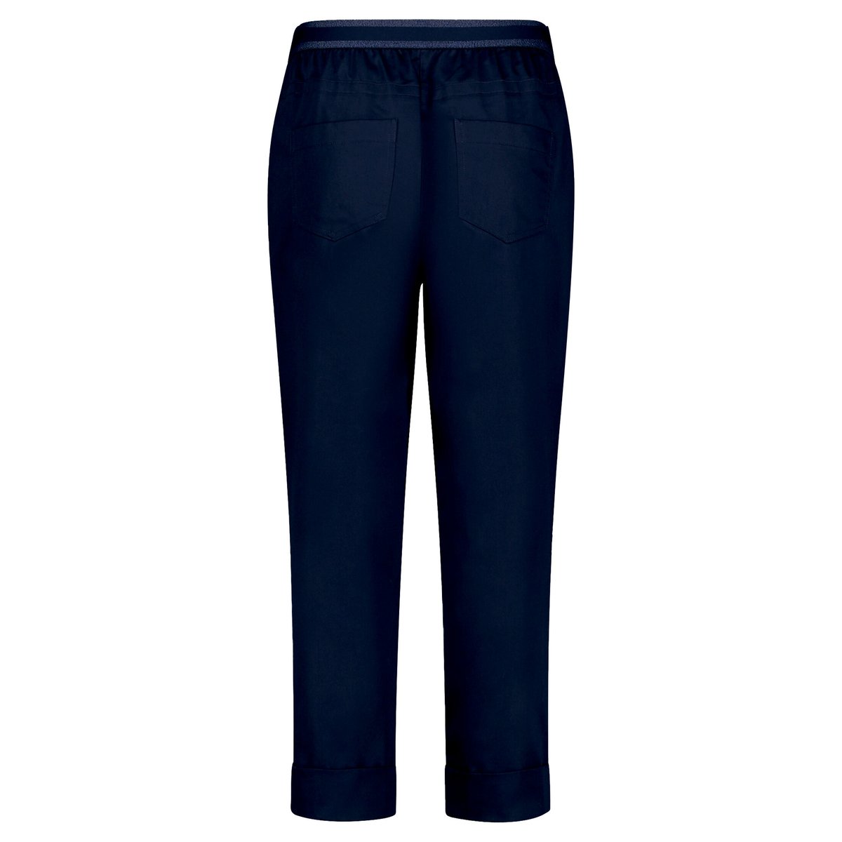 Pantalon casual à taille élastique navy blue, BETTY & CO