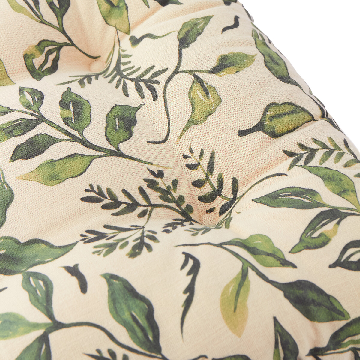 Set of 2 Herb Garden 100% Slub Cotton Seat Pads green, WYLDER