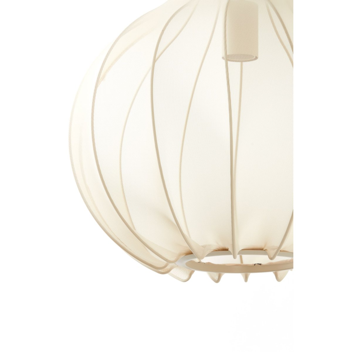 Lampe Suspendue Textiles ELATI sable, LIGHT & LIVING 