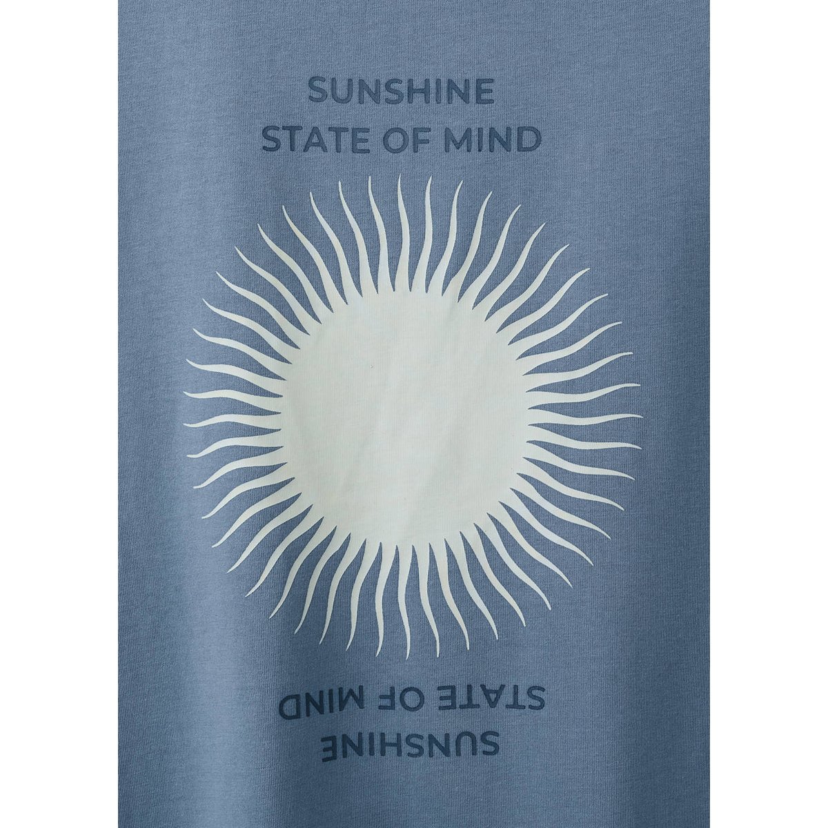 T-shirt imprimé manches courtes bleu, MANGO TEEN
