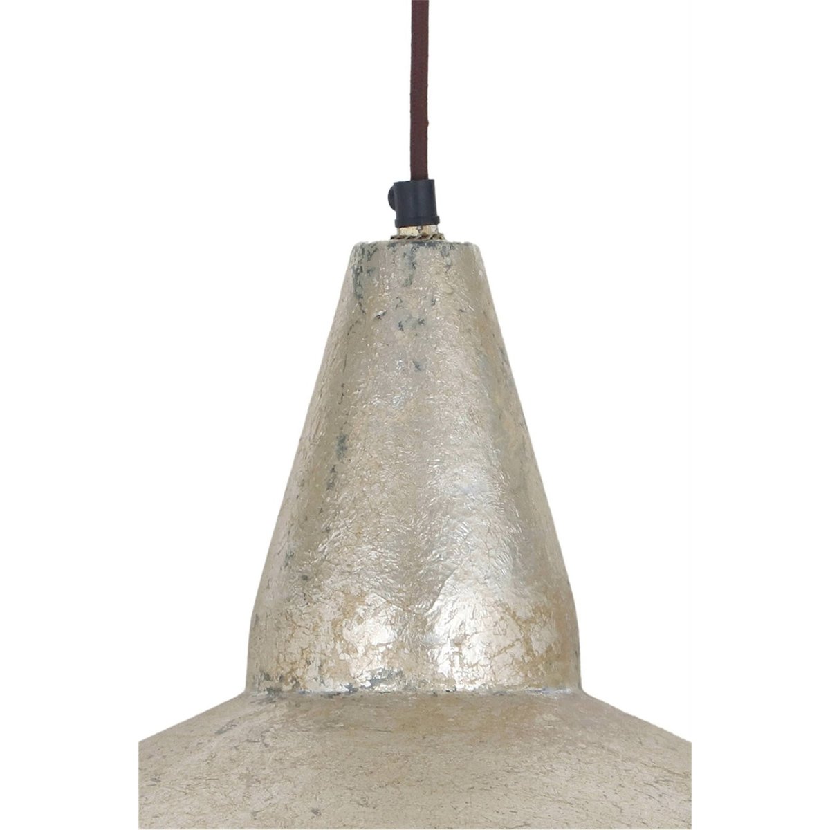 Suspension en fer galvanisé ronde or vieilli patiné mat, ARTE ESPINA