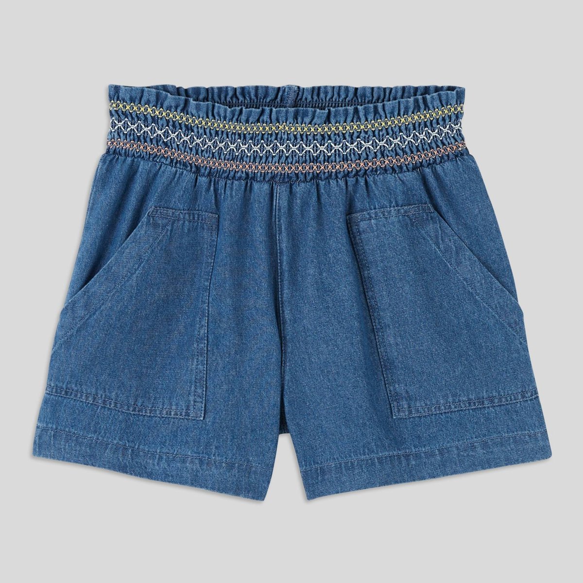 Short denim, certifié Oeko-Tex blue denim, MONOPRIX KIDS