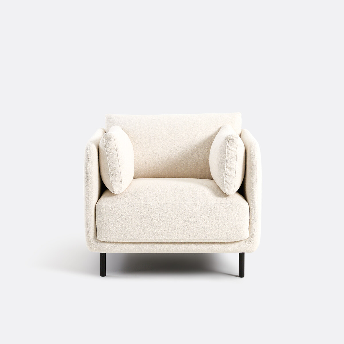 Fauteuil, en bouclette fine, VICTOR ecru, LA REDOUTE INTERIEURS