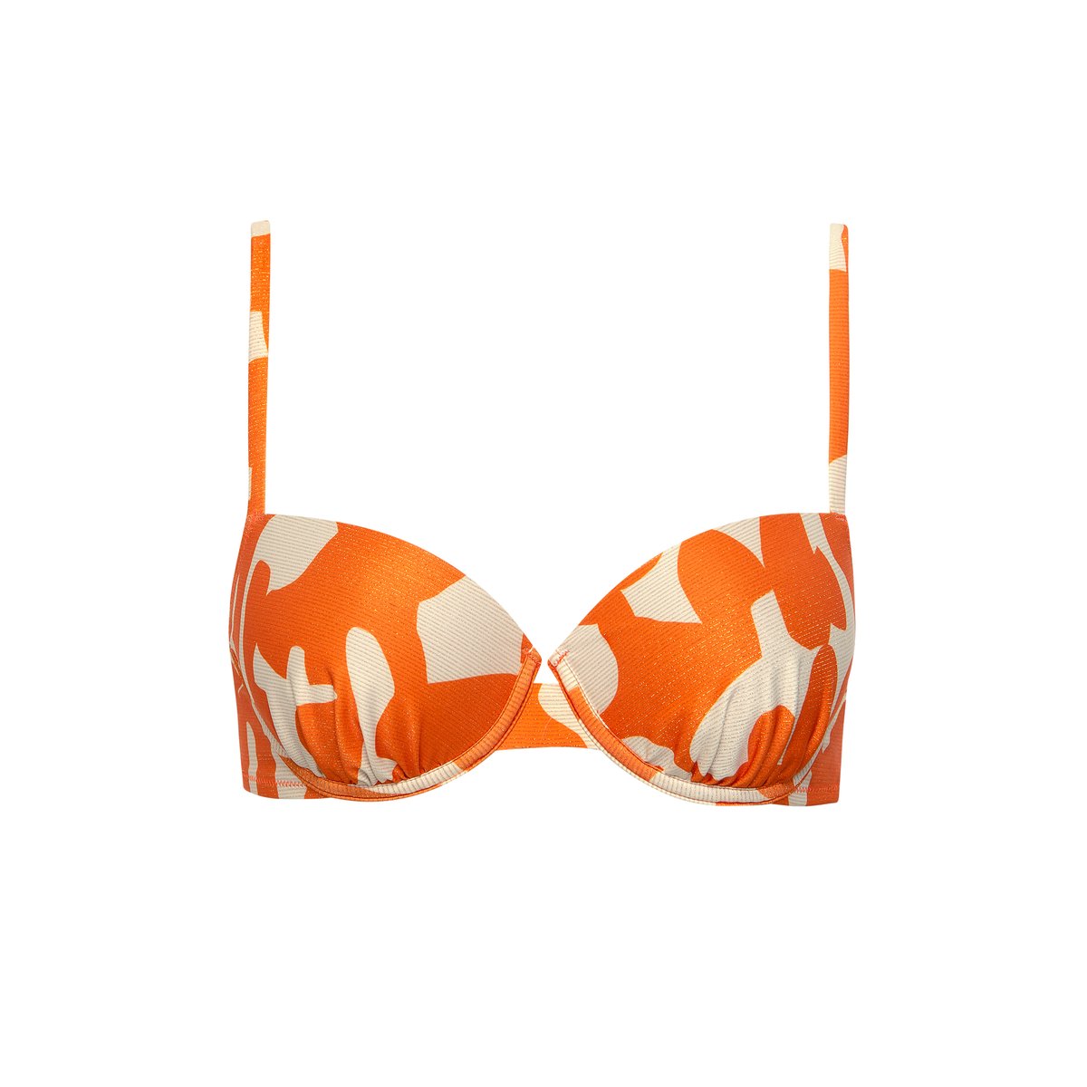 Haut maillot de bain préformé ASWAN orange, LISCA
